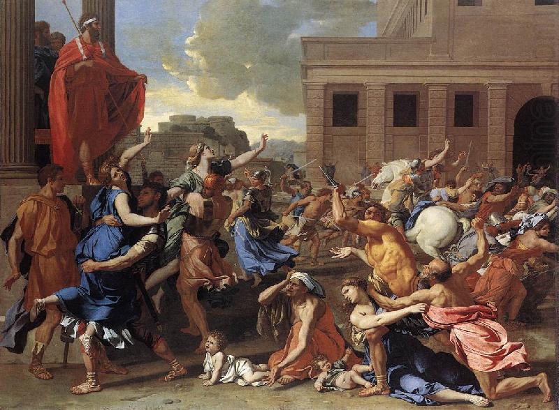 POUSSIN, Nicolas The Rape of the Sabine Women sg china oil painting image
